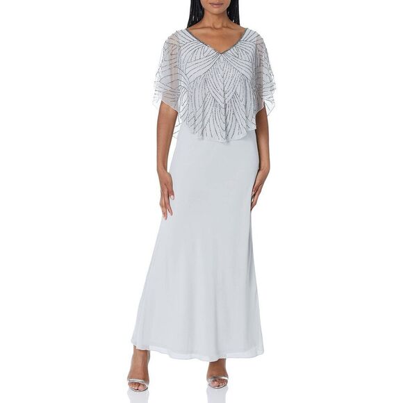 Womens Dresses 12 Petite Dresses J Kara Women's Capelet Dress 12